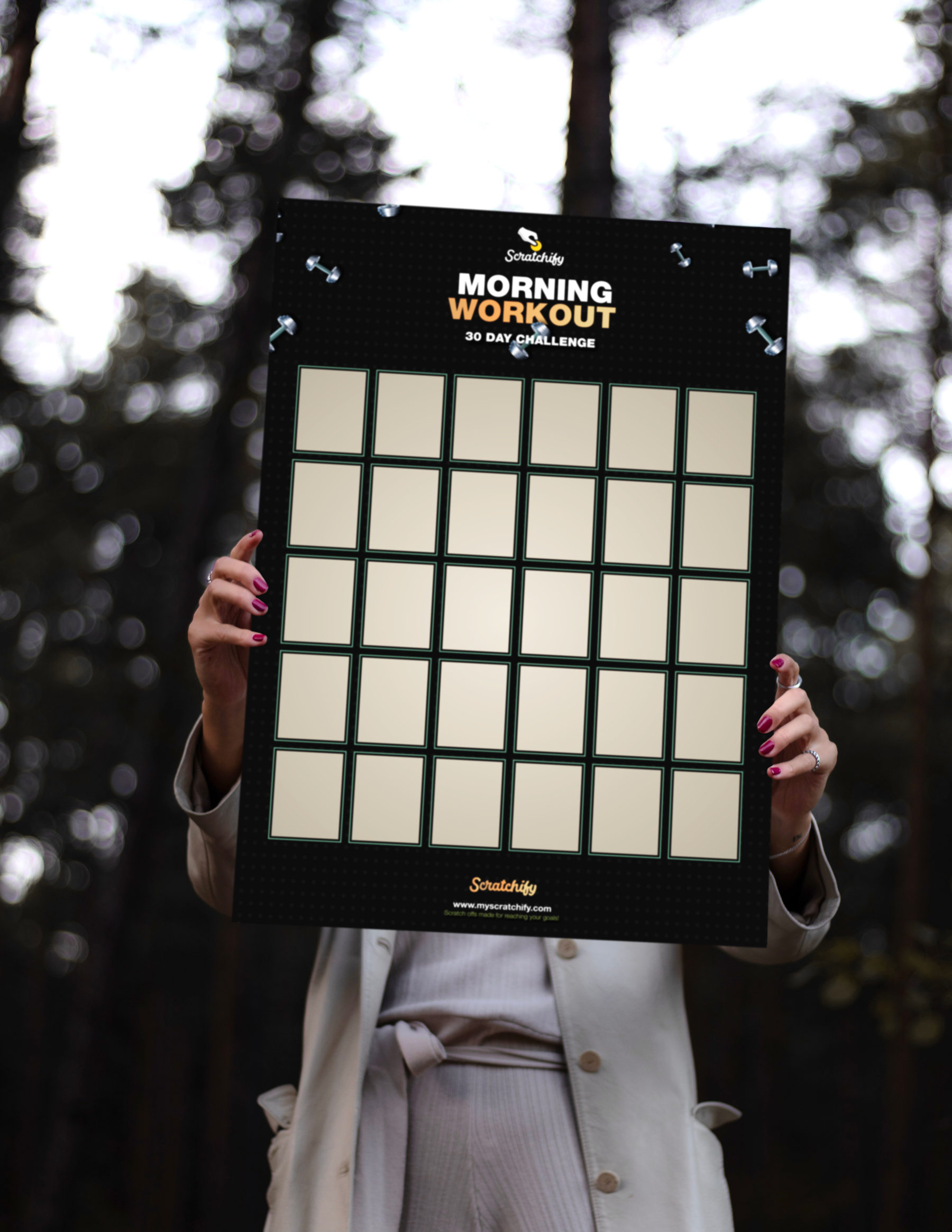30 DAY CHALLENGE - Exercise Scratch Off Poster – RF Home Co